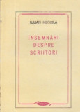 Iulian Negrila, 1987 Insemnari despre scriitori