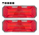 Set Stopuri Neon Semnal Dinamic 35x13 cm, 12-24V, ECE R3/R6/R7/R23/R38, E-Mark E9, IP67, Remorca