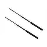 Cumpara ieftin Set de doua bastoane telescopice pliabile, DEPOX&reg;, 51 cm, maner antiderapant, negru