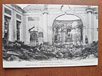 Carte postala, la Guerre en Lorainne, 1914 foto