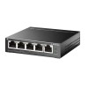 Switch Easy Smart, 4 porturi PoE RJ45 Gigabit, 1 port RJ45 Gigabit, Managed - TP-Link TL-SG105MPE