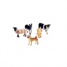 Set animale domestice 5 piese Unika Toy Farm 23602, Multicolor foto
