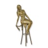 Doamna la bar-statueta din bronz masiv DC-45, Nuduri