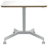 Birou ergonomic Leitz ajustabil pneumatic mobil alb