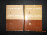 KARL MARX, FRIEDRICH ENGELS - OPERE ALESE 2 volume (1966, editie cartonata)