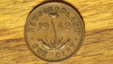 Cumpara ieftin Canada provincii - moneda colectie bronz - 1 cent 1942 Newfoundland - George VI, America de Nord