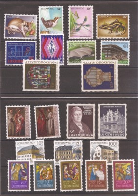 Luxemburg 1987 - AN COMPLET (9 serii), MNH (vezi descrierea) foto