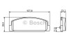 Set placute frana,frana disc MAZDA PREMACY (CP) (1999 - 2005) BOSCH 0 986 424 817