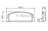 Set placute frana,frana disc MAZDA PREMACY (CP) (1999 - 2005) BOSCH 0 986 424 817