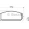 Set placute frana,frana disc MAZDA PREMACY (CP) (1999 - 2005) BOSCH 0 986 424 817
