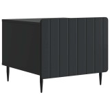 vidaXL Masă de cafea cu sertar Negru 49 x 50 x 42 cm Lemn prelucrat 894506