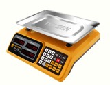 Cantar Electronic Tolsen 40kg, Acumulator, Platan Inox, Afisaj LED, Conversie kg/lb, Corp ABS Durabil