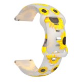 Cumpara ieftin Curea silicon, compatibila Samsung Galaxy Watch 4 Classic, 46mm, VD Very Dream&reg;, Quick Release, Transparent Sunflower