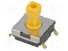 Microintrerupator, 6x6mm, OFF-(ON), SPST-NO, OMRON OCB - B3FS-1052