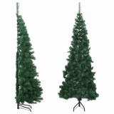 vidaXL Brad de Crăciun artificial de colț, verde, 210 cm, PVC 329165