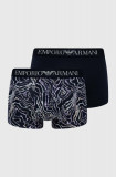 Emporio Armani Underwear boxeri 2-pack barbati, culoarea albastru marin