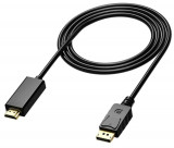 Cablu Adaptor DisplayPort la HDMI pentru Laptop/PC,Lungime 1,8 m