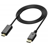 Cablu Adaptor DisplayPort la HDMI pentru Laptop/PC,Lungime 1,8 m