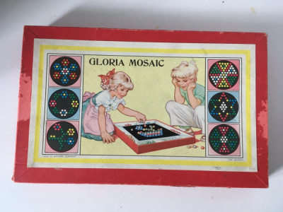 * Joc vintage Gloria Mosaic, Made in Western Germany, 26x16.5cm, colectie foto