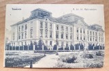 F698- ww1-Timisoara veche interbelica-POSTA MARE-Gimnaziul regal maghiar.