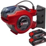 Einehll GE-HR 18/30 WH Li PXC + Twinpack CB - Tambur pentru furtun 30 m + Set 2 acumulatori Li-Ion 18 V 2.5 Ah