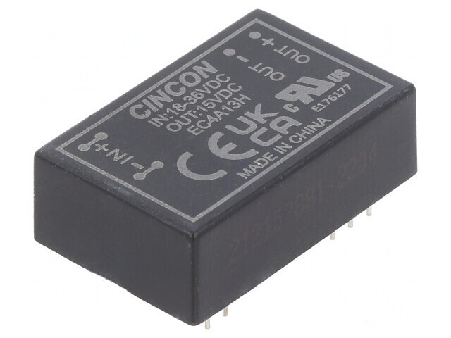 Convertor DC-DC 18-36V la 15V 400mA 5/6W THT