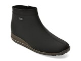 Ghete RIEKER negre, 98251, din material textil