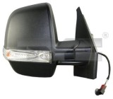 Oglinda exterioara stanga TYC Fiat Doblo II 263 Opel Combo D 202023, reglaj electric, convexa, semnalizator integrat, 6 pini, ECE, OE 71765471