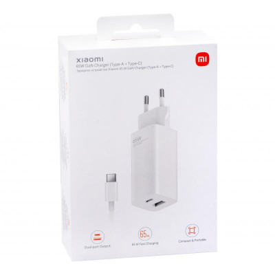 Xiaomi Mi 65W GaN Charger,USB-A,USB-C,Wh foto