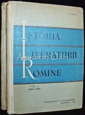 Istoria Literaturii Romane (1900-1918) - D. Micu foto