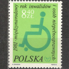 Polonia.1981 Anul international al persoanelor cu handicap MP.142