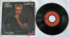 David Christie - Saddle up (1982, Polydor) Disc vinil single 7&amp;quot; foto