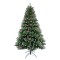 Brad artificial de Craciun, cu varfuri ninse + conuri + fructe, MO240-1641, verde + rosu + maro, 240 cm, suport inclus