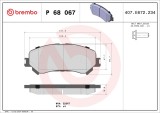 BREMBO P 68 067 PRIME LINE set placute frana,frana disc
