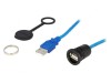 Adaptor Cablu USB A la USB A 0.5m IP65