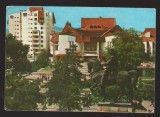 CPIB 23528 CARTE POSTALA - TARGU MURES. STATUIA LUI AVRAM IANCU DE FLORIN CODRE, CIRCULATA, 1984, STAMPILE, TIMBRU, Fotografie