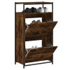 VidaXL Pantofar, stejar fumuriu, 60x34x112 cm, lemn compozit 840031