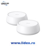 Sistem Wireless Mesh Gigabit TP-LINK Deco BE25 BE3600, Wi-Fi 7, Dual Band 688 + 2882 Mbps, 2 buc, alb