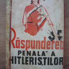 A. N. TRAININ - RASPUNDEREA PENALA A HITLERISTILOR ( cartea rusa, 1945 )