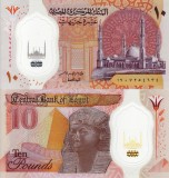 Bancnota Egipt 10 Pounds 2022, Polimer, UNC