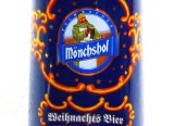 Halba de bere din colectia M&ouml;nchshof Weihnachts Bier.Ceramica albastru cobal.