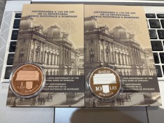 Set BNR 130 ani, argint si tombac , 2010