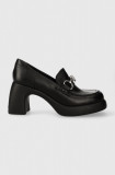 Cumpara ieftin Karl Lagerfeld pantofi de piele ASTRAGON culoarea negru, cu toc drept, KL33830