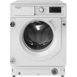 Masina de spalat rufe incorporabila Whirlpool BIWMWG81485EEU, 8 kg, 1400 rpm, Clasa B, Motor Inverter, Display digital, Tehnologia al 6-lea Simt, Alb