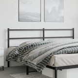 VidaXL Tăblie de pat metalică, negru, 200 cm