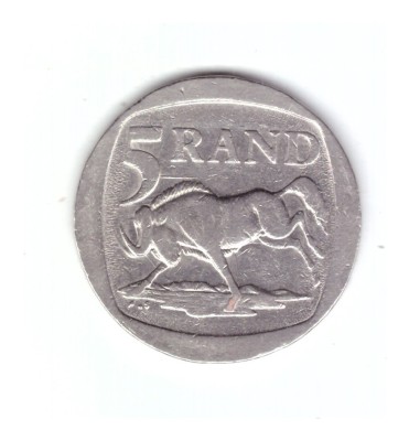 Moneda Africa de Sud 5 rand 1994, stare buna, curata foto