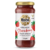 Gem de capsuni bio 250g Biona - Vegan, Fara zahar rafinat, Indulcit cu suc de fructe