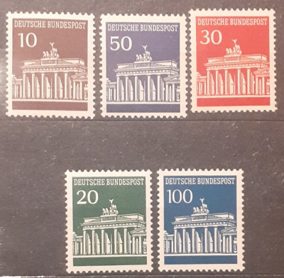 Germania 1966, mi 506-510, serie 5v MNH foto