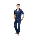 Pijama barbati din matase naturala 100% -19 momme 6 A calitate.