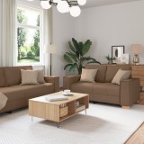 VidaXL Set canapea, 3 piese, perne maro, textil